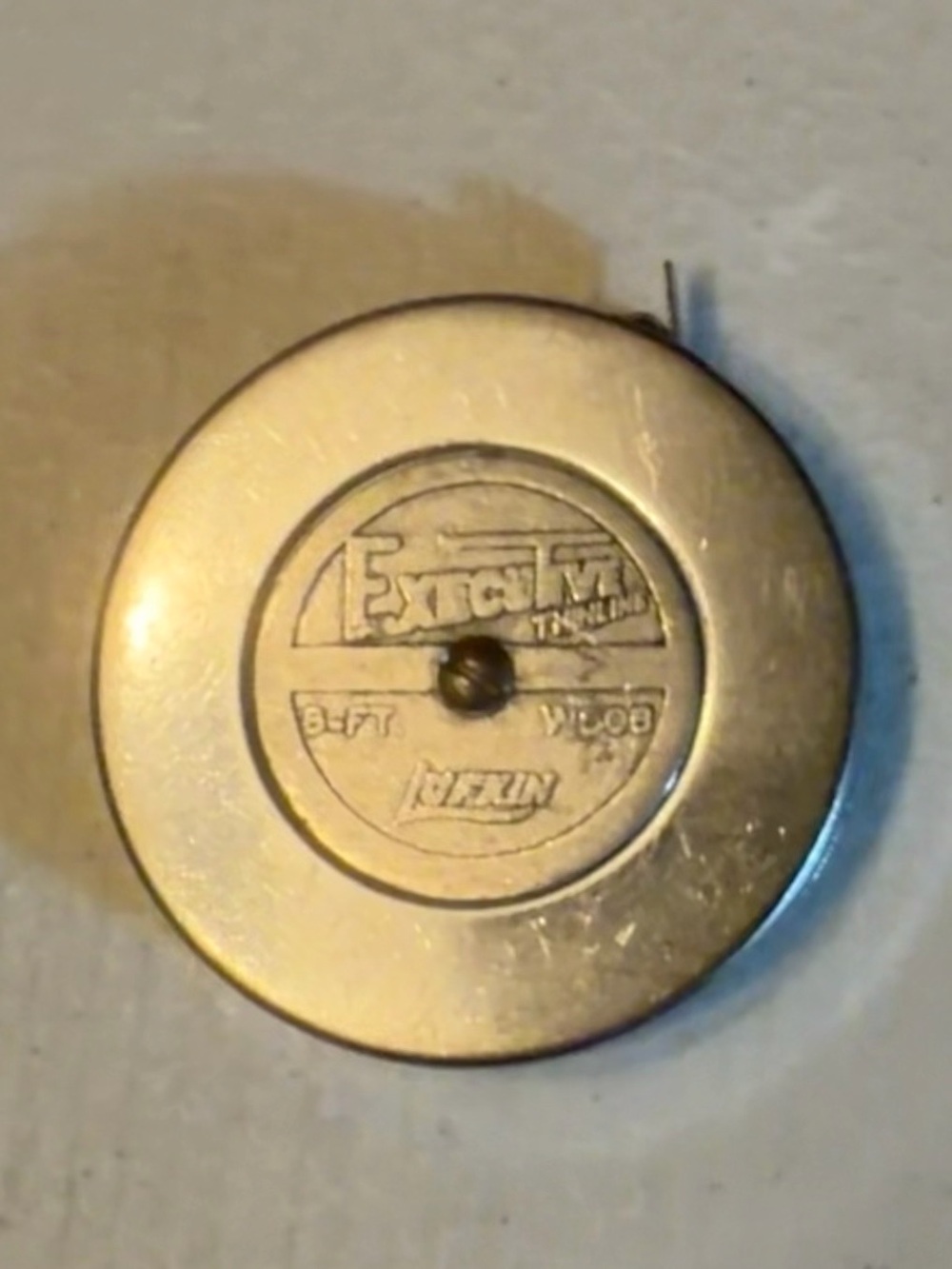 Vintage Lufkin Executive Thinline 8 Ft. W608 Tape Measure Silver Tone USA